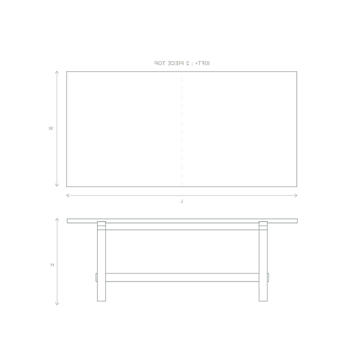 winston dining table dimensions